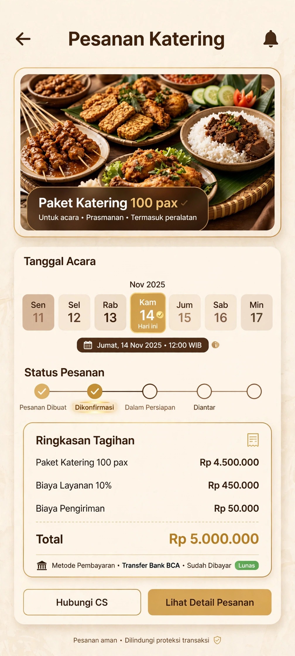 Terima pesanan besar tanpa ribet.
